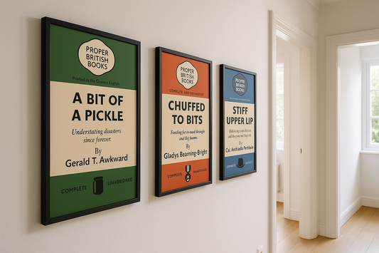 Add British Wit to Your Walls with Proper British Books