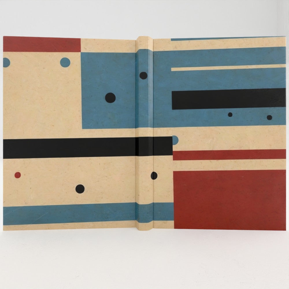 Union Jack Modern Stripes A5 Lined Journal – 128 Page Writing Notebook with Vinyl-Laminated Cover