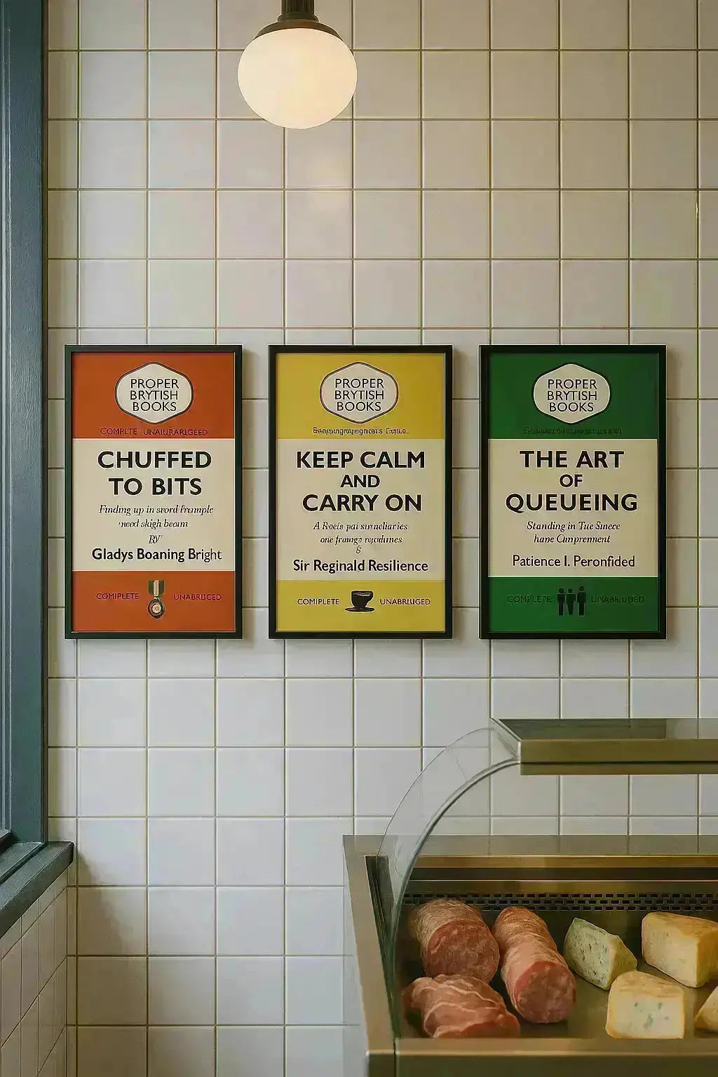 The Sunday Roast – British Penguin Book Parody Framed Print - Randello