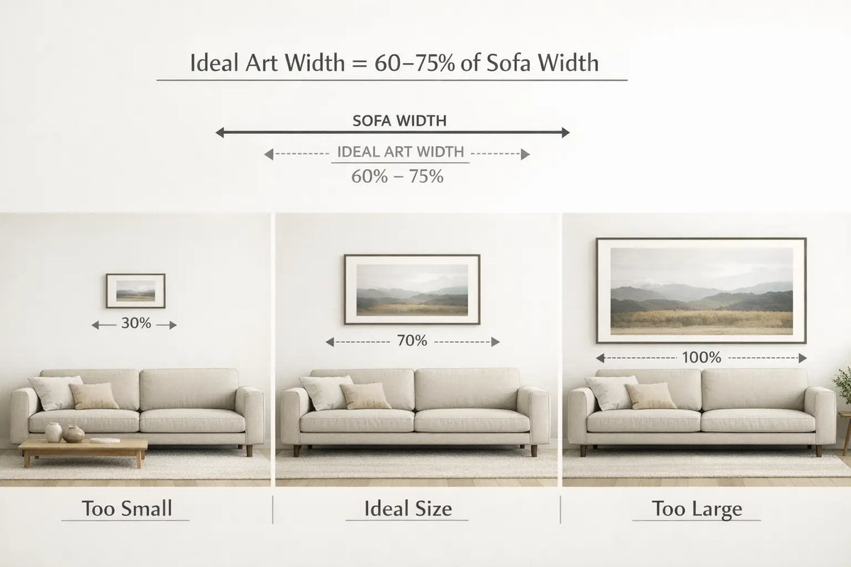 Wall Art Size Mistakes: How to Choose the Perfect Print for Your Wall - Randello
