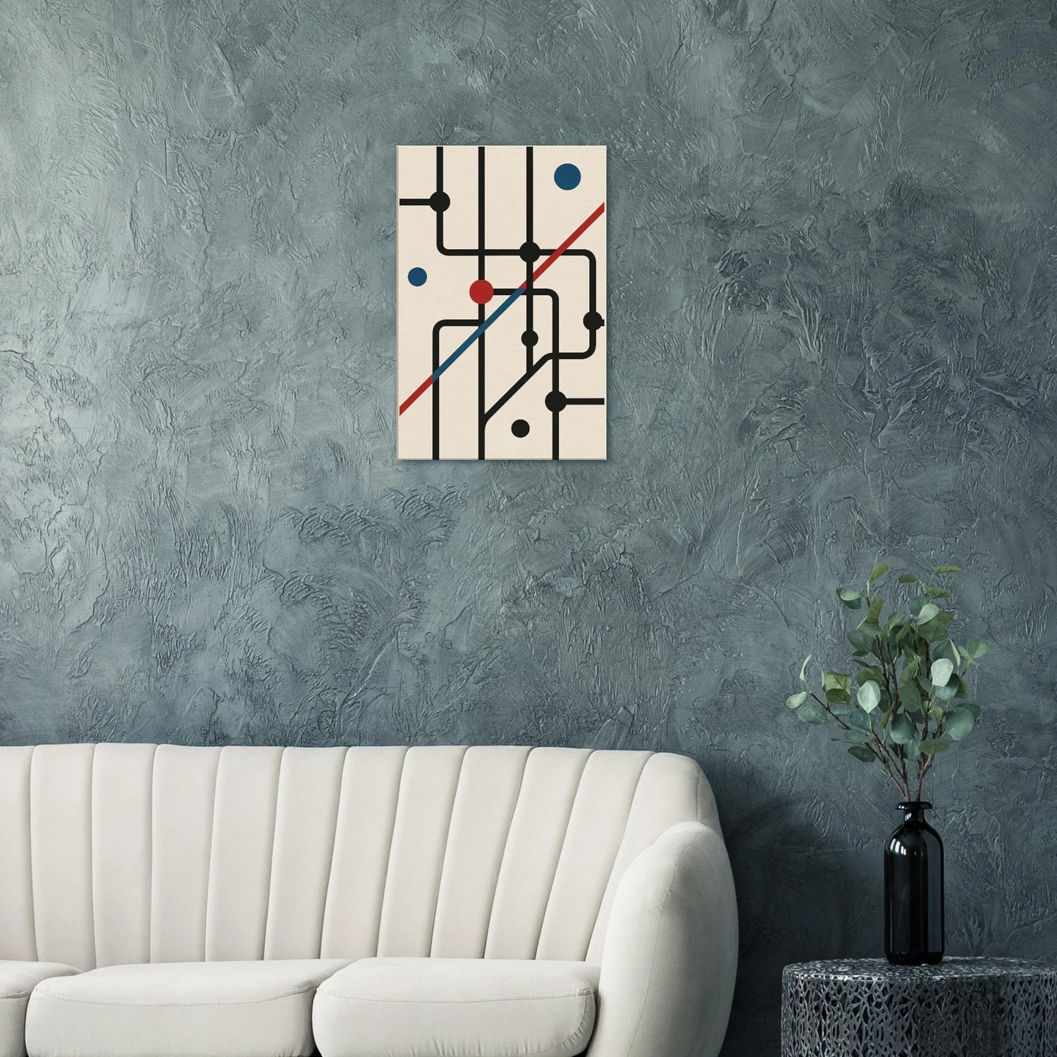 London Underground Abstract Canvas Wall Art Collection – Modern Minimalist Geometric Prints