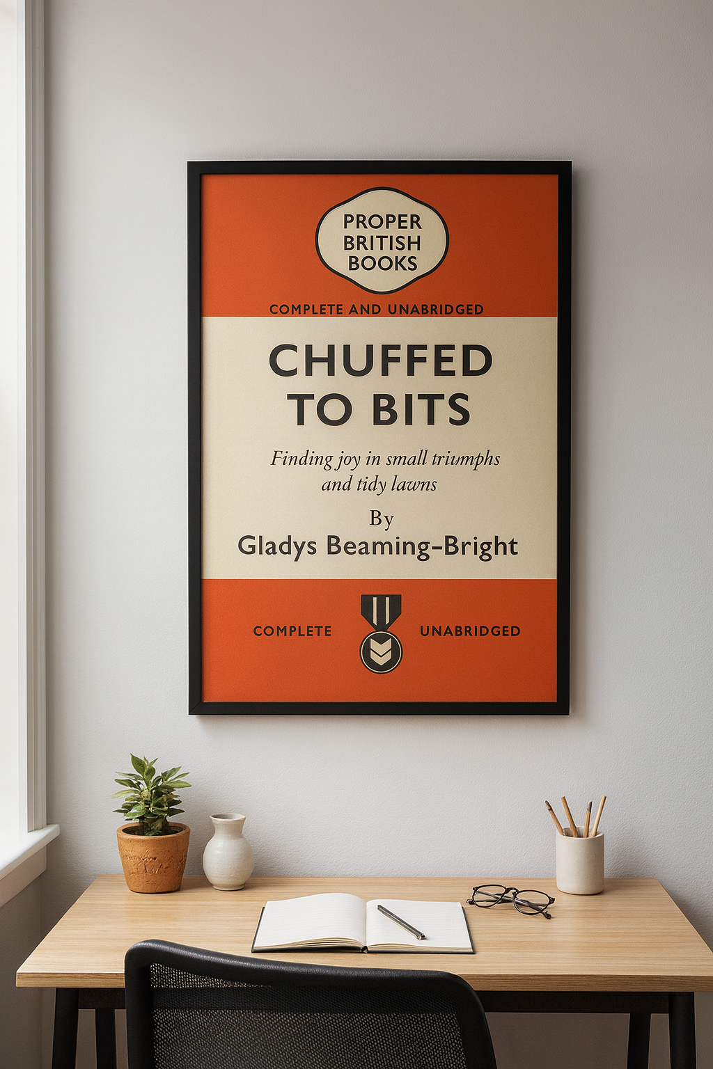 Proper British Books – Funny Vintage Parody Framed Prints