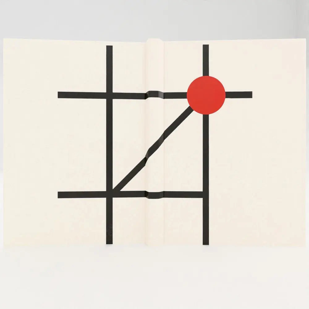 A5 Hardback Jorunal - London Tube Map Minimalist Red Dot Lulu