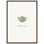 Kettle On – British Tea Kitchen Framed Print - Randello