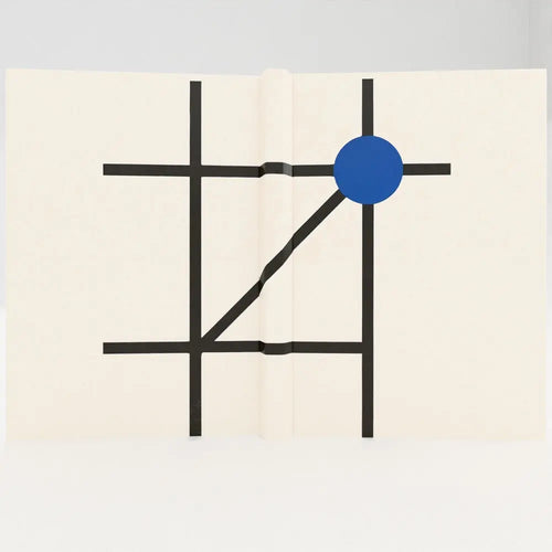 A5 Hardback Jorunal - London Tube Map Minimalist Blue Dot Hardback Journal Lulu