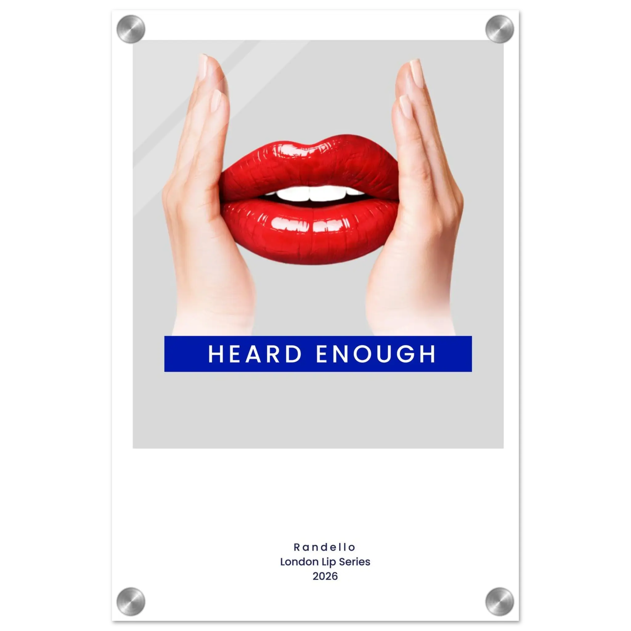 Heard Enough – London Underground Inspired Acrylic Wall Art - Randello