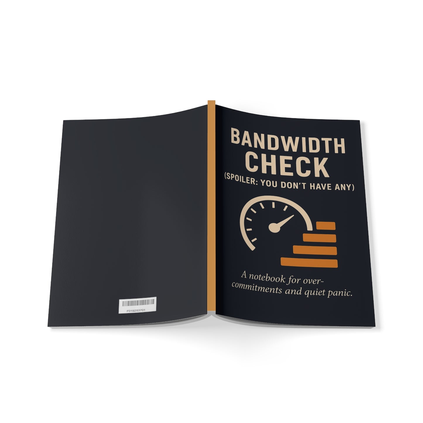 Bandwidth Check A5 Notebook – Funny Office Journal for Overcommitments, Panic & Corporate Humor
