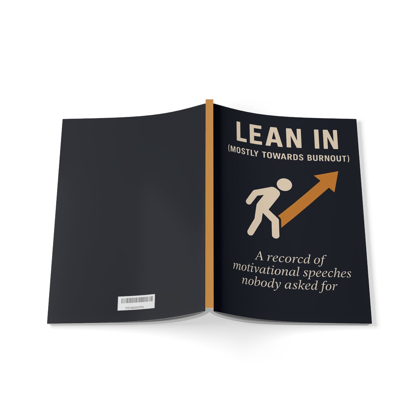 Lean In A5 Notebook – Funny Corporate Journal for Burnout, Motivational Speeches & Office Humor