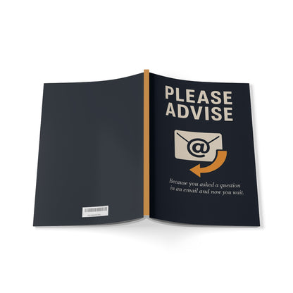 Please Advise - A5 Notebook – Funny Office Stationery for Email Etiquette & Corporate Humor