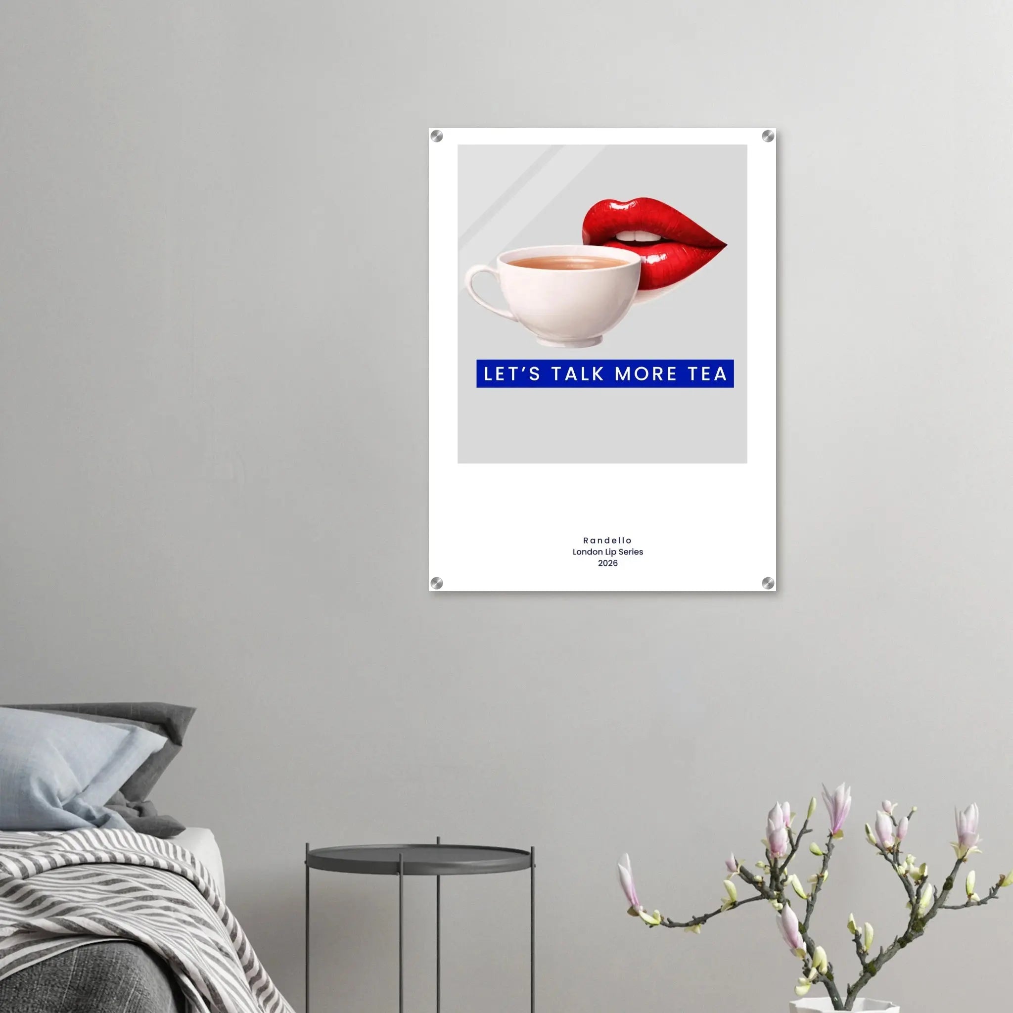 Let’s Talk More Tea – London Underground Inspired Acrylic Wall Art - Randello