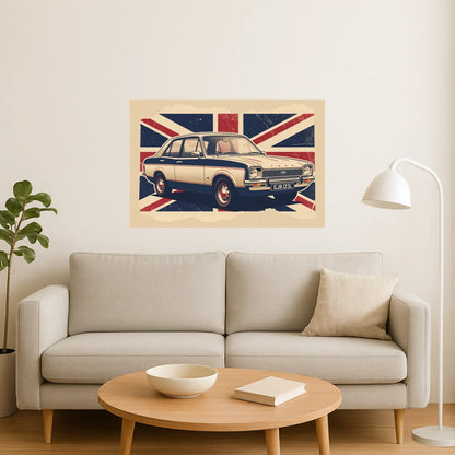 Ford Cortina   - Fine Art Poster Galeto