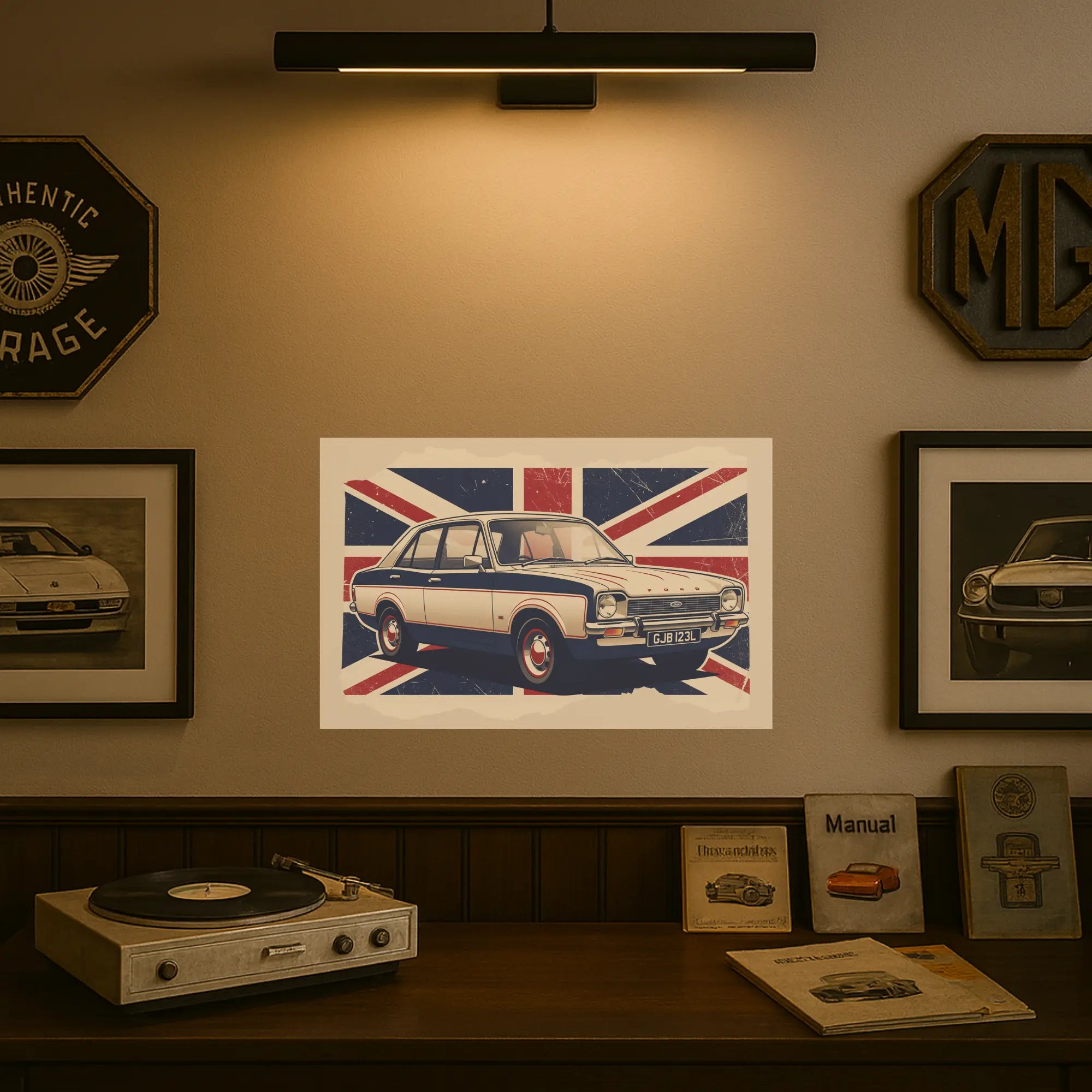 Ford Cortina   - Fine Art Poster Galeto