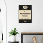 I’m Knackered – British Penguin Book Parody Framed Print - Randello