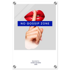 No Gossip Zone – London Underground Inspired Acrylic Wall Art - Randello