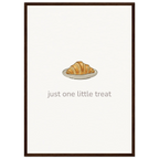 Just One Little Treat – Cosy Bakery Kitchen Framed Print - Randello