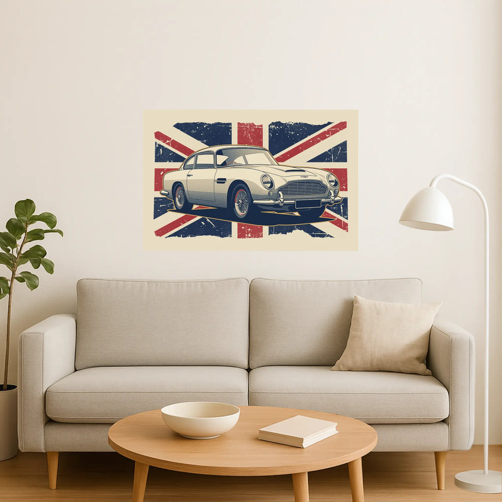 Aston Martin DB5 - Fine Art Poster Galeto