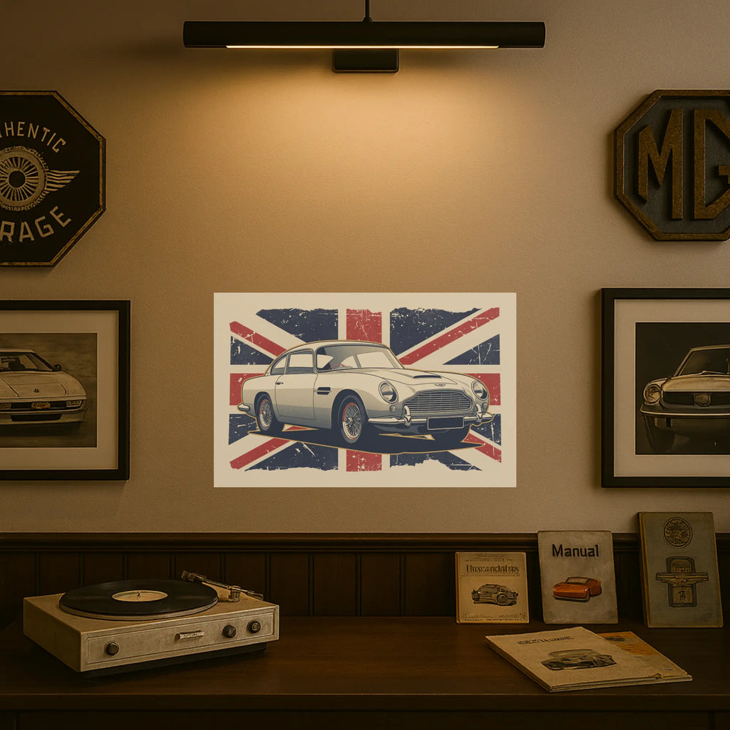 Aston Martin DB5 - Fine Art Poster Galeto