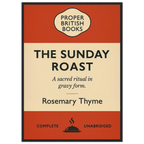 The Sunday Roast – British Penguin Book Parody Framed Print - Randello