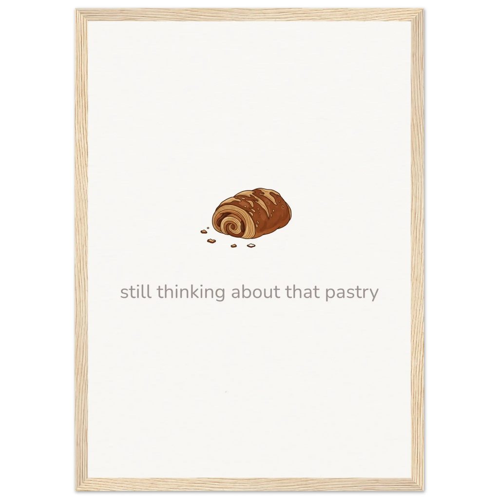 Still Thinking About That Pastry – Bakery Kitchen Framed Print - Randello