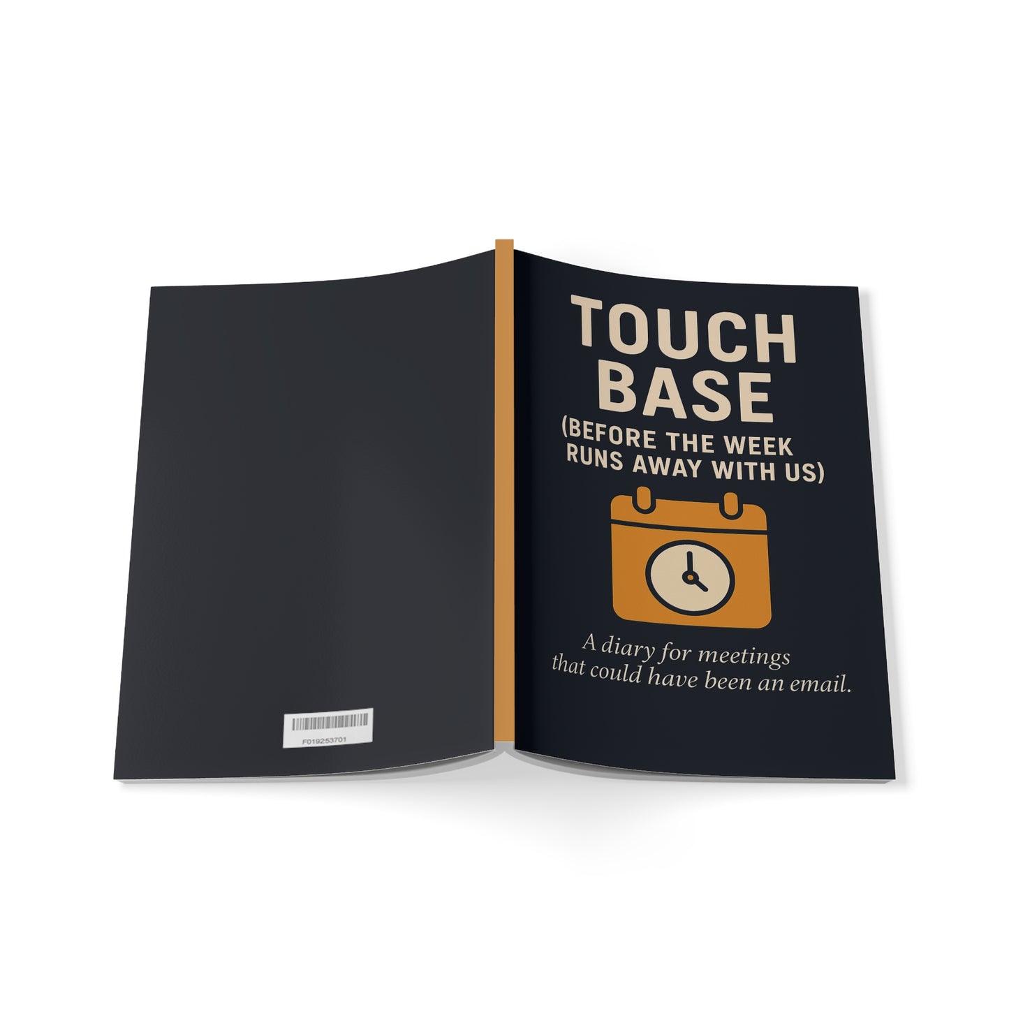 Touch Base A5 Notebook – Funny Corporate Journal for Pointless Meetings, Office Humor & Daily Notes