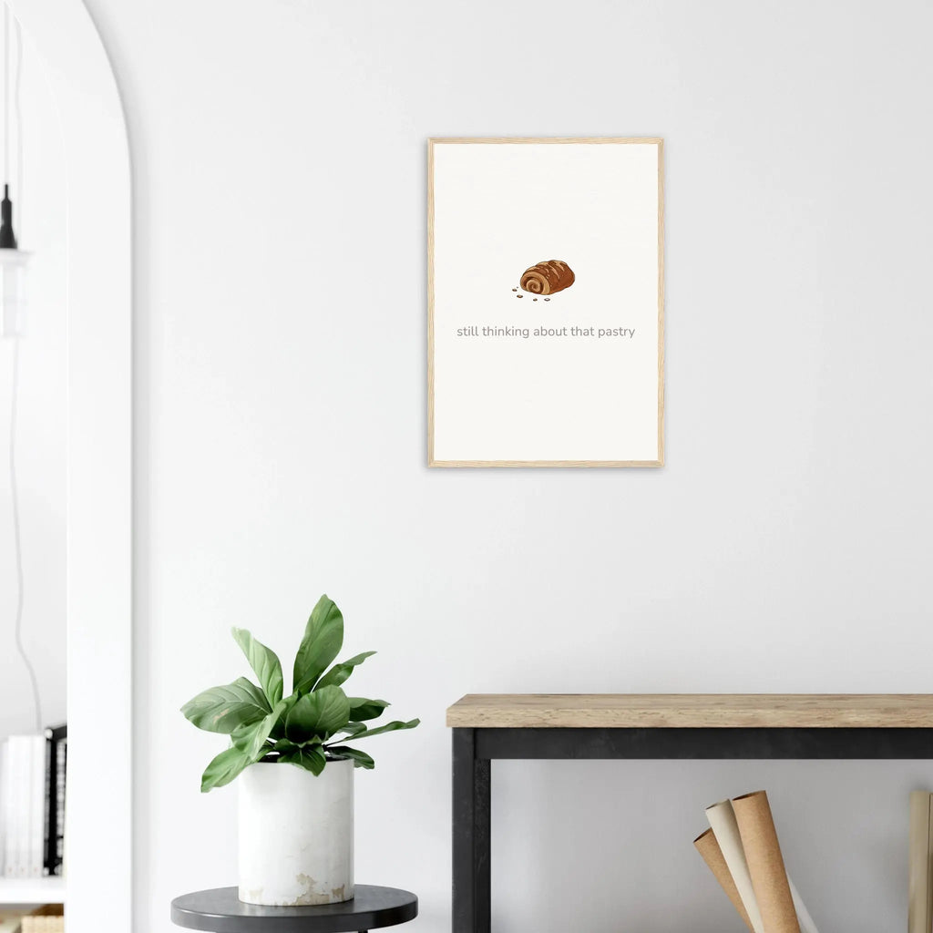 Still Thinking About That Pastry – Bakery Kitchen Framed Print - Randello