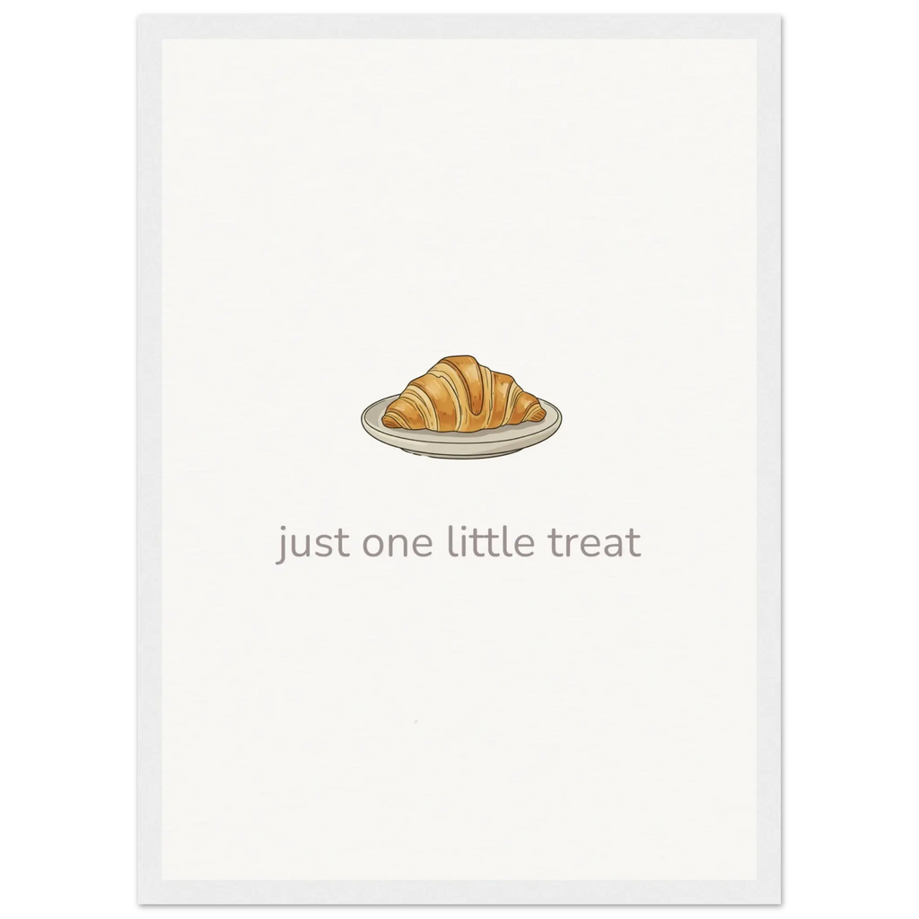Just One Little Treat – Cosy Bakery Kitchen Framed Print - Randello