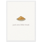 Just One Little Treat – Cosy Bakery Kitchen Framed Print - Randello