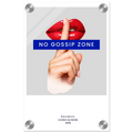No Gossip Zone – London Underground Inspired Acrylic Wall Art - Randello