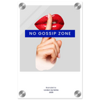 No Gossip Zone – London Underground Inspired Acrylic Wall Art - Randello