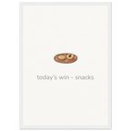 Today’s Win – Snacks British Kitchen Framed Print - Randello