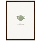 Kettle On – British Tea Kitchen Framed Print - Randello