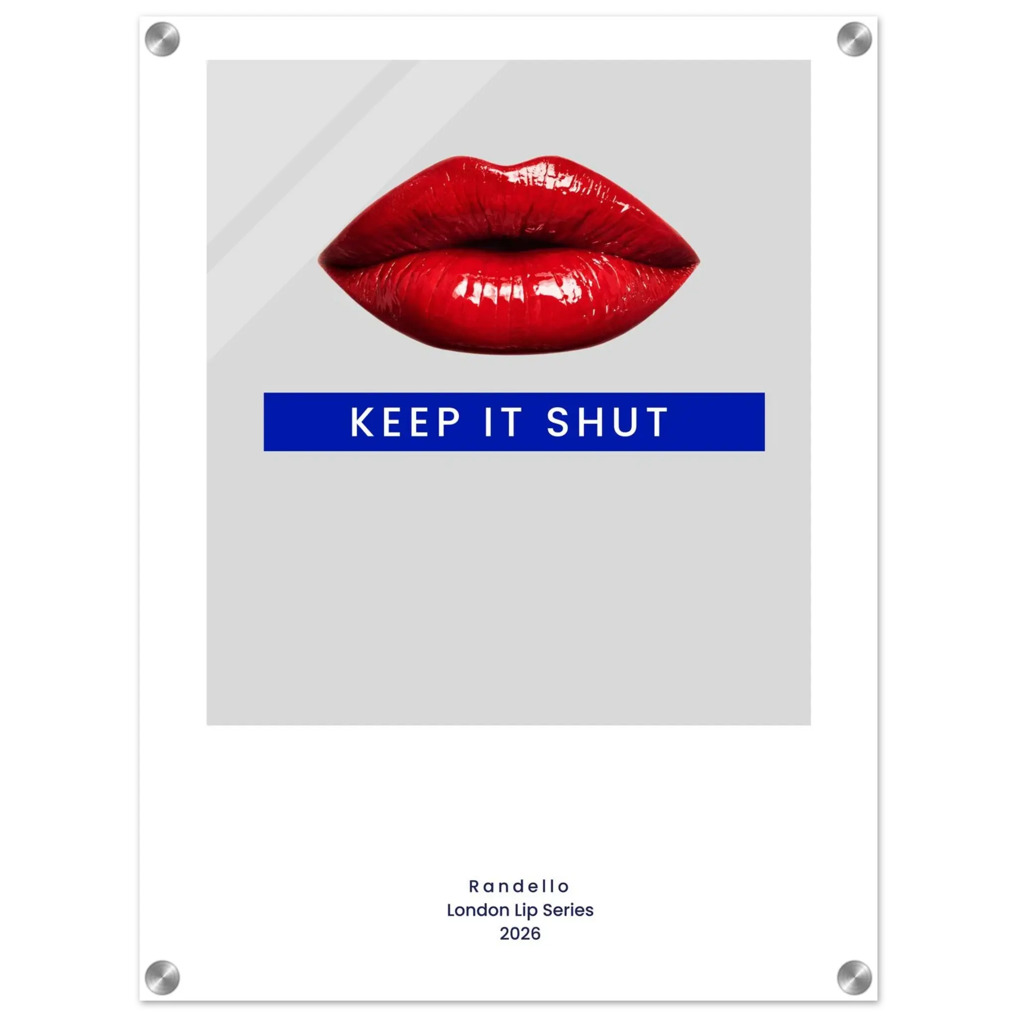 Keep It Shut – London Underground Inspired Acrylic Wall Art - Randello