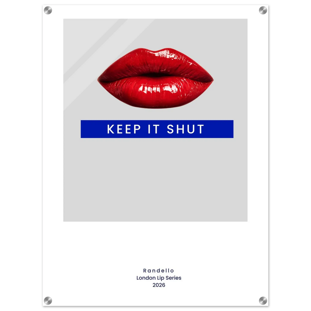 Keep It Shut – London Underground Inspired Acrylic Wall Art - Randello