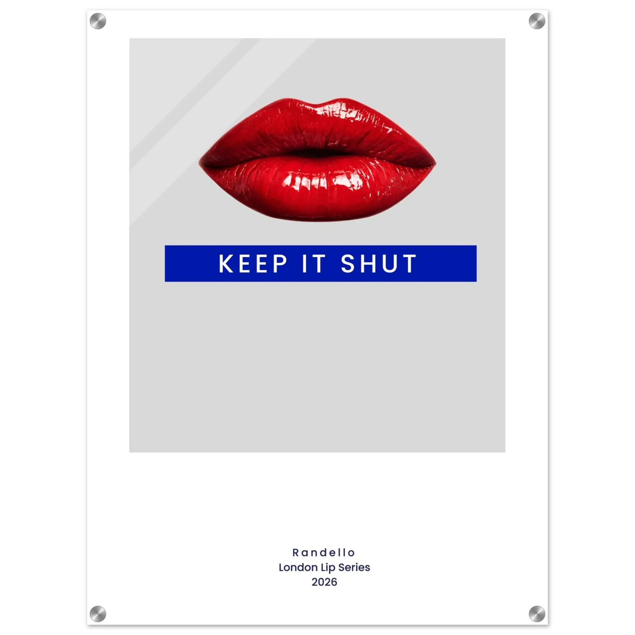 Keep It Shut – London Underground Inspired Acrylic Wall Art - Randello