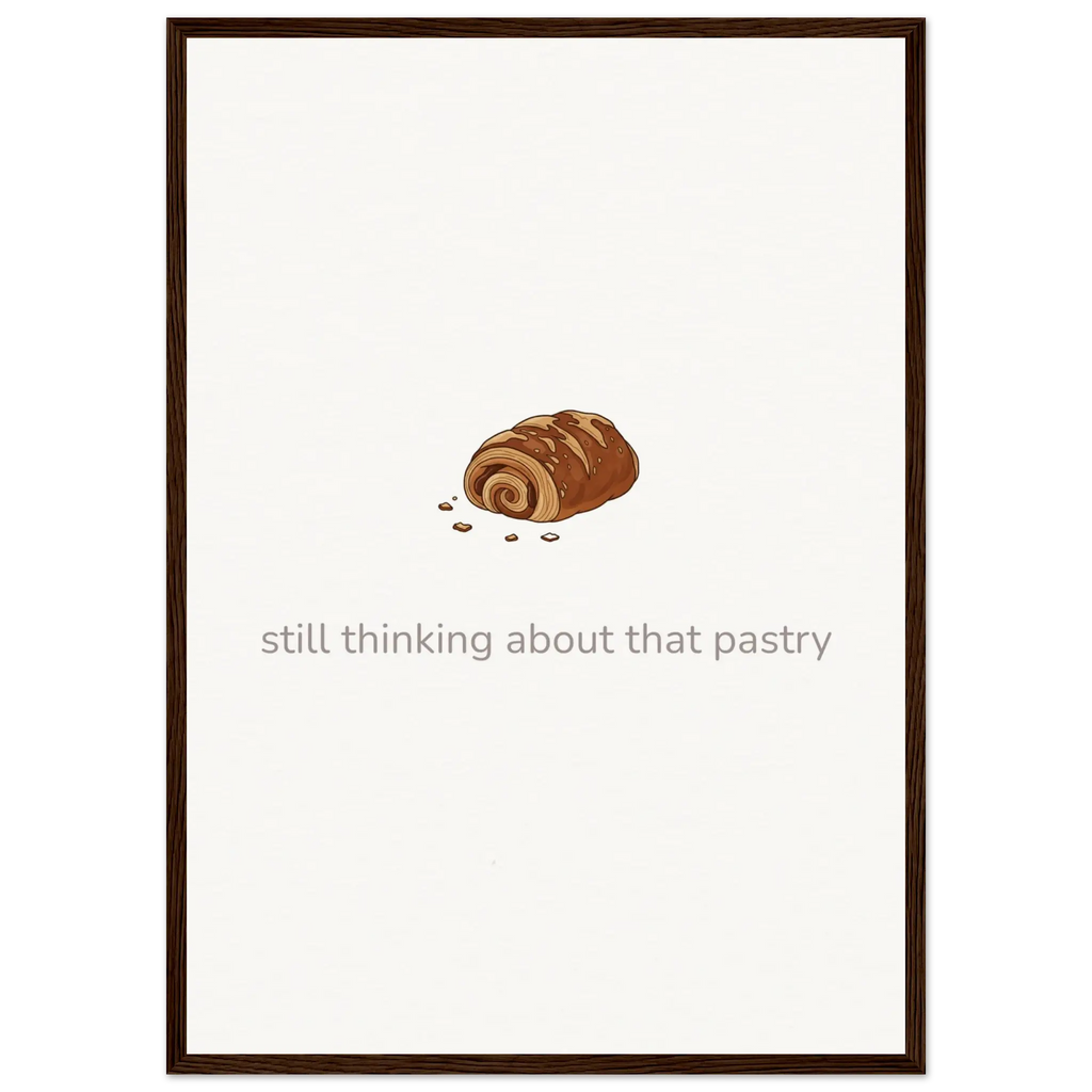 Still Thinking About That Pastry – Bakery Kitchen Framed Print - Randello