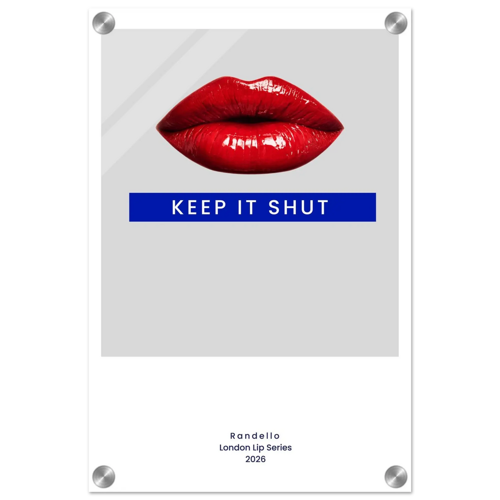 Keep It Shut – London Underground Inspired Acrylic Wall Art - Randello