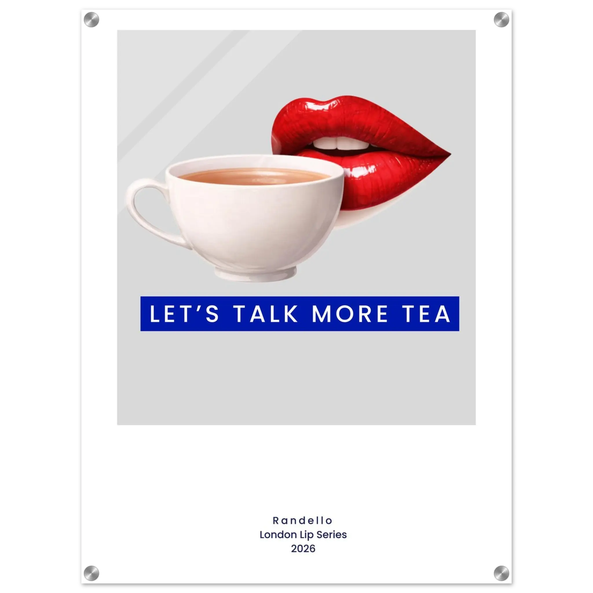 Let’s Talk More Tea – London Underground Inspired Acrylic Wall Art - Randello