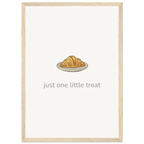 Just One Little Treat – Cosy Bakery Kitchen Framed Print - Randello