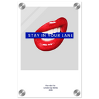 Stay In Your Lane – London Underground Inspired Acrylic Wall Art - Randello