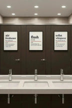 Towel Migration – Oxford-Style Definition Bathroom Framed Print Galeto