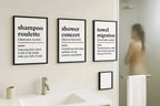 Towel Migration – Oxford-Style Definition Bathroom Framed Print Galeto