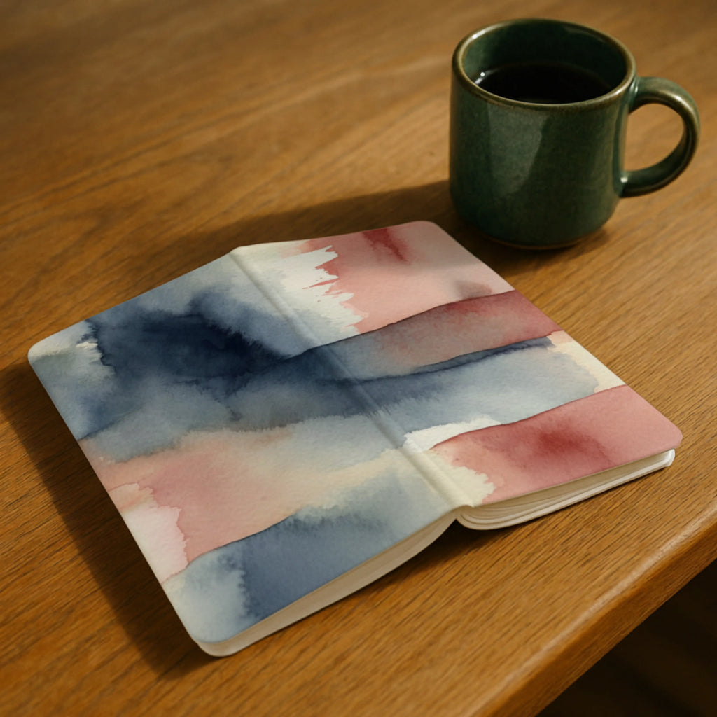 A5 Hardback Journal – Blush Britannia Coastal Stripes Lulu