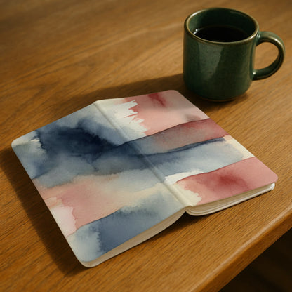 A5 Hardback Journal – Blush Britannia Coastal Stripes Lulu