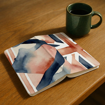 A5 Hardback Journal – Blush Britannia Flag Mosaic Lulu