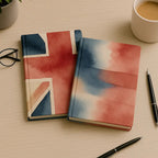 A5 Hardback Journal – Blush Britannia Coastal Stripes Lulu