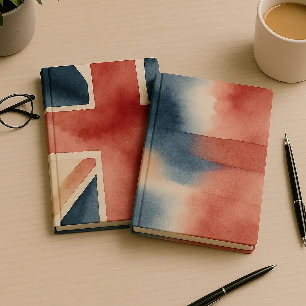 A5 Hardback Journal – Blush Britannia Coastal Stripes Lulu