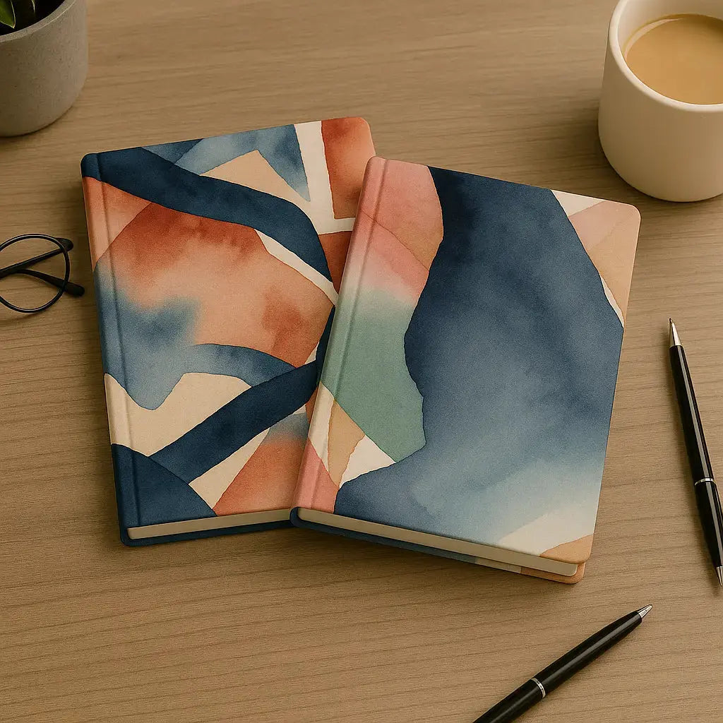 A5 Hardback Journal – Blush Britannia Flag Mosaic Lulu