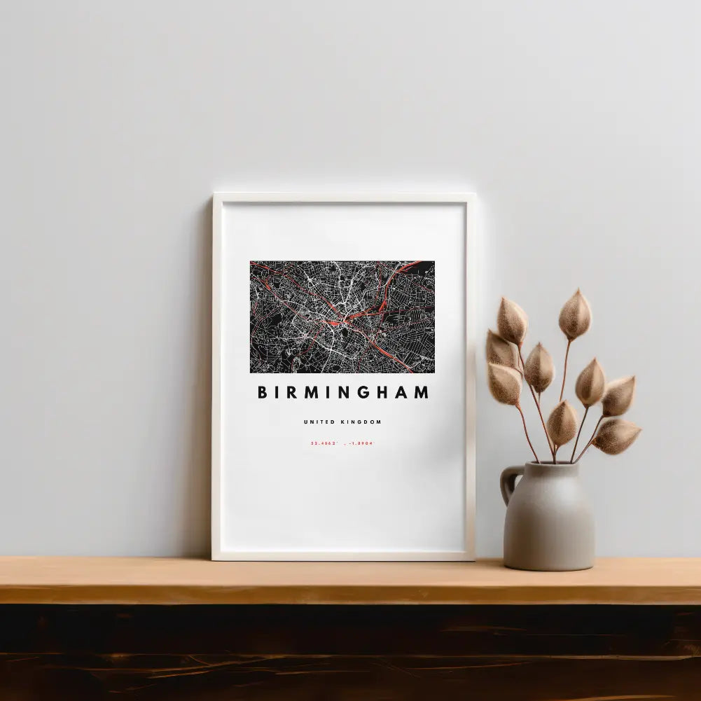 Birmingham City – Quality Framed Print, Ready to Hang Galeto