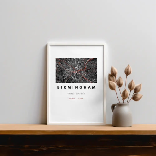 Birmingham City – Quality Framed Print, Ready to Hang Galeto