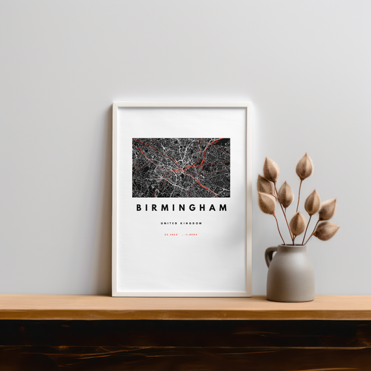 Birmingham City – Quality Framed Print, Ready to Hang